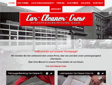 Tablet Screenshot of car-cleaner-crew.de